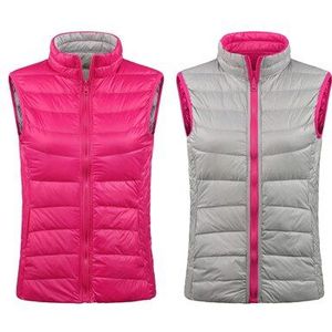 Vrouwen Lichtgewicht Golf Sport Vest Warm Duck Down Slim Jacket Dames Mouwloze Golf Sportkleding Vest D0686