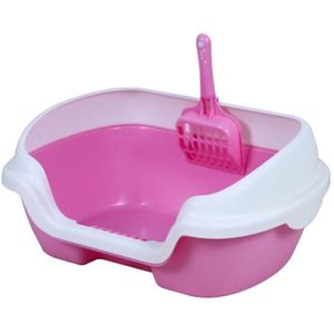 Pet Dog Cat Toilet Training Ondersteek Zelfreinigende Kattenbak Anti Splash Puppy Thuis Plastic Zandbak Cat Toilet Training