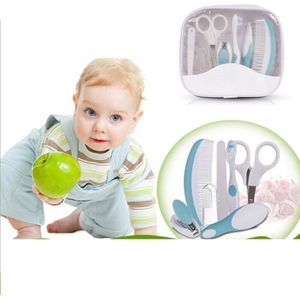 7 Stks/set Baby Grooming Care Manicure Set Zuigeling Tandenborstel Haar Borstel Kam Amaril Nagelvijl Board Nail Schaar Nail clipper