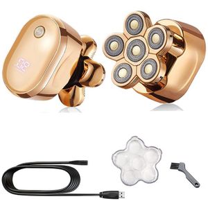Multi 6in1 Digitale Display Elektrische Scheerapparaat Voor Mannen Tondeuse Baard Scheerapparaat Nat Droog Facial Body Balds Scheren Machine