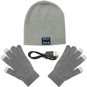 Bluetooth Hoofdtelefoon Winter Hoed Warm Beanie Muziek Cap Met Handschoenen Draadloze Bluetooth Oortelefoon Luidspreker Met Microfoon Sport Hoed Headset