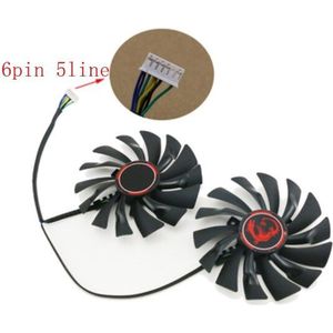 2 Stks/partij PLD10010S12HH GTX970 95Mm 2 Stks/partij Voor Msi GTX980TI GTX960 GTX950 R9 380 R9 390 R9 390X videokaart Fan