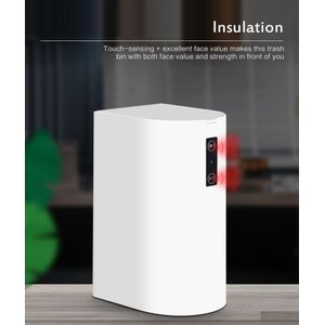 1Pc Desktop Intelligente Inductie Mini Prullenbak Auto Sensor Afvalbakken Vuilnisbak Opbergdoos Thuis Keuken Kantoor Accessoires