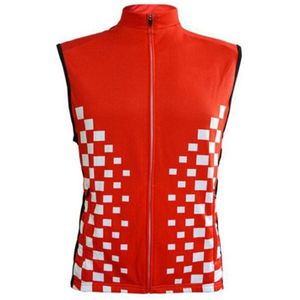 Winddicht Fietsen Vesten Rood Wit Mannen Vrouwen Waterdichte Fietsen Gilet Mouwloze Fiets Wind Vest Mesh Stof Op Terug