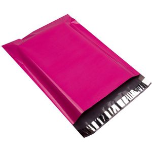 100pcs 15x23 cm/6x9 inch Roze Poly Mailers Boutique Tassen Couture Enveloppen