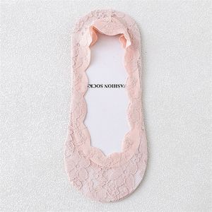 Kant Boot Sokken Vrouwen Onzichtbare Sokken Vrouwen Zomer Dunne Ondiepe Mond Sokken En Najaar Puur Katoen Bodem siliconen