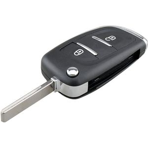 Keyyou 2 Knoppen Flip Afstandsbediening Sleutel Shell Case Voor Peugeot 307 408 308 Ingang Fob Hu83 Behuizing Ce0536