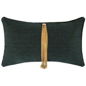 45x45/50x30cm moderen luxe diepe groene kussenhoes kussensloop sofa decoratieve zwart kwastje kussen cover rugleuning