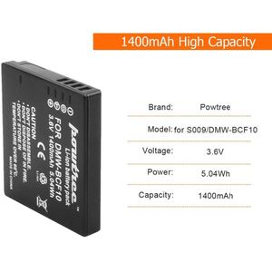 DMW-BCF10 Ion Batterij 3.6V 1400Mah 1 Poort Batterij Lader Met Led Voor Panasonic DMW-BCF10E Dmw BCF10 BCF10 DMC-FS1 l15