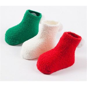 Seckindogan 3 Paren/partij Baby Sokken Warm Anti-Slip Pasgeboren Sokken Zachte Casual Baby Boy Meisje Sokken Coral Fleece Zuigeling sokken