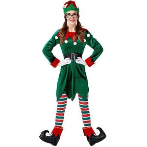 Umorden Volwassen Unisex Vrouwen Mannen Kerst Elf Kostuum Cosplay Fancy Dress Top Broek