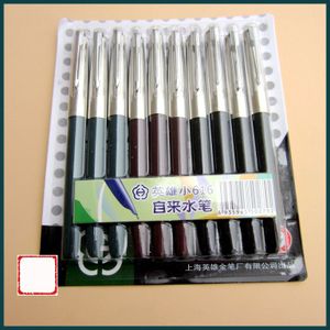 10 stks/partij Hero 616 0.5mm Iridium Nib Staal Vulpen met Lengte 13.4 cm Mix Kleuren Pennen