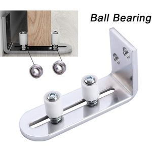 Roestvrijstalen Schuur Deur Vloer Gids Chrome Volledig Verstelbare Schuiven Floor Gids Schuifdeur Slide Rail Voor Schuur Deur Hardware