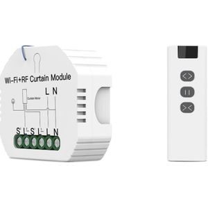 Wifi Diy RF433 Smart Gordijn Jaloezieën Module Schakelaar Rolluik Motor Tuya Draadloze Afstandsbediening Werk Met Alexa Google Thuis