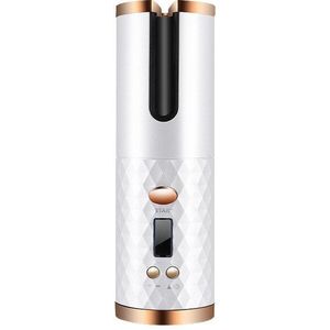 Haar Krultang Draadloze Usb Krultang Automatische Roterende Oplaadbare Airwrap Hairstyler Led Air Wrap Styler Curlers Voor Haar