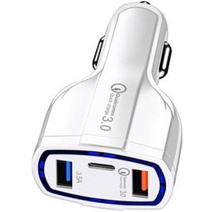Quick Charge 3.0 Autolader 5 v 3.5A QC3.0 Turbo Snel Opladen Auto-oplader Dual USB Auto Mobiele Telefoon oplader Voor Huawei Xiaomi 8