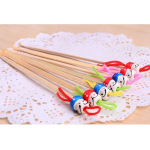 5/10Pcs Handgemaakte Schattige Mini Pop Earpicks Hout Bamboe Oor Picks Wax Remover Cleaner Ear Care Tool Willekeurige kleur