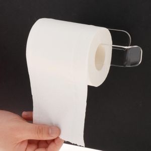 Punch-Gratis Acryl Toiletrolhouder Keuken Papier Houder Voor Badkamer Toiletrolhouder Hanger Stok Op Wandtegel