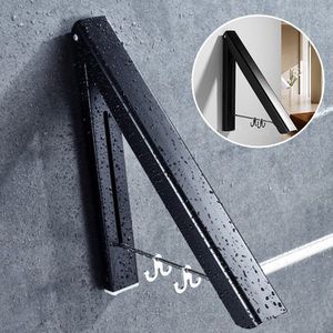 Droogrek Indoor Tool Badkamer Balkon Kleerhanger Thuis Intrekbare Verstelbare Multifunctionele Wasserij Punch Gratis Vouwen