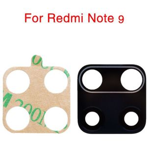 10 Stks/partij Back Camera Lens Cover Vervangende Onderdelen Voor Xiaomi Redmi Note 9 Pro 9S Achteruitrijcamera Glas Lens cover Met Tape