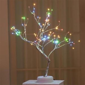 De Fee Licht Geest Boom Sparkly Bomen Led Nachtlampje Mini Kerstboom Koperdraad Guirlande Lamp Fairy Lights lamp