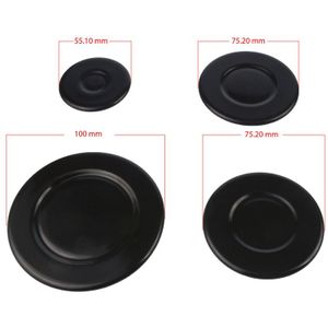 Universele Fornuis & Oven Kookplaat Gas Brander Crown & Vlam Cap Cover