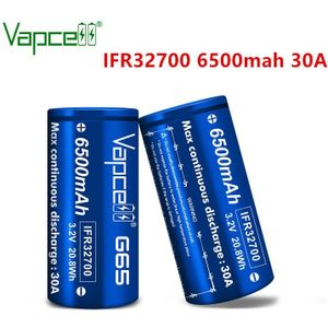 Vapcell Originele Ifr 32700 6500 Mah 30A Li Ion Batterij G65 Zaklamp/Power Tools Oplaadbare Lithium Batterijen