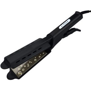 Stijltang Mannen Haar Krullen 2 In 1 Flat Iron Hair Crimper Korte Hairstyling Tools Rechttrekken Krultang