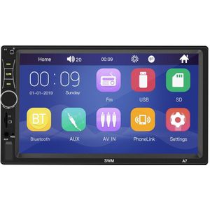 7in Auto MP5 Speler Bluetooth Stereo Usb Aux Fm Aanraken Screen Afstandsbediening Radio Jr Deals