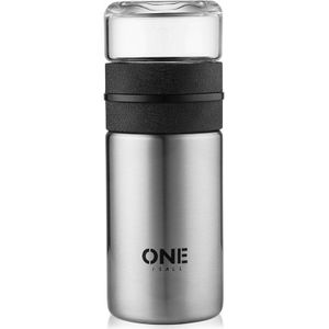 Thermos Mok Roestvrij Staal Thee Water Partitie Met Glas Thee Filter Zeef Thermosfles Thermoskan 350Ml + 200ml