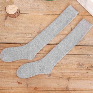 6PCS = 3 pairs 39-45 mannen winter fluwelen warme winter knie hoge lange been badstof sokken Katoen Dikker cover kalf sokken