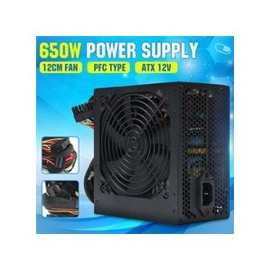 650W 220V Pc Voeding 12Cm Fan Computer Voeding Voor Intel Amd Pc 12V Atx sli Pci-E 24pin Gaming