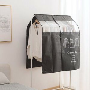Opknoping Garment Bag Dust-Proof Kleding Cover Jassen Jurk Closet Storage Staande Stofzak