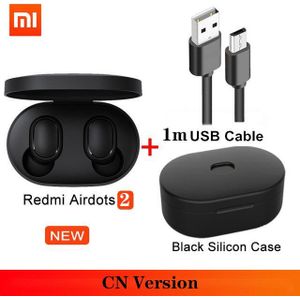 Originele Xiaomi Redmi Airdots 2 Tws Draadloze Oortelefoon Ai Gaming Sport Mic Handsfree Oordopjes 5.0 Bluetooth Voice Control Headset