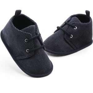 Baby Eerste Wandelaars Peuter Baby Jongens Geribbeld Solid Soft Sole Crib Schoenen Sneakers Maat Pasgeboren Tot 18 Maanden