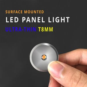 Ultradunne led spot light 12V 1W D32xH8mm super mini opbouw keuken showcase kabinet panel lampen kleine DIY spots