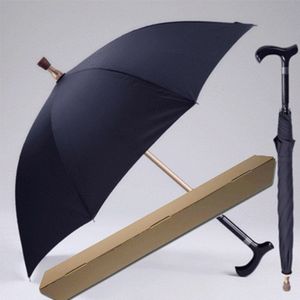 Mannen Paraplu Creatieve Riet Klimmen Paraplu Lange Steel Paraplu Mannelijke Antislip Wandelstok Mannelijke Winddicht Paraplu Regenkleding