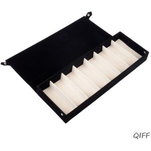 Mode duurzaam 8 Grids Lenzenvloeistof Zonnebril Opbergdoos Display Grid Bril Stand Case Brillen Accessoires