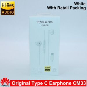 Voor Huawei Oortelefoon Usb Type-C In Ear Hearphone Headset Mic Volume Huawei Mate 20 10 Pro 20X Rs p10 20 30 Honor 7 8 V8