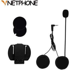 3.5Mm Jack Microfoon Luidspreker Headset En Helm Intercom Clip Voor Motorfiets Bluetooth Apparaat Ejeas V6 V6 Pro