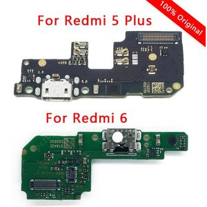 Originele Poort Opladen Voor Xiaomi Redmi 6 5 Plus Usb Charge Board Pcb Dock Connector Flex Kabel Vervanging Reparatie Reserveonderdelen onderdelen