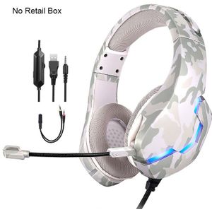 Bedrade Game Headset Hoofdtelefoon Rgb Led Licht Stereo Oortelefoon Gaming Headset Met Microfoon Voor PS4 Xboxone Pc