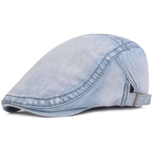 Sleckton Zomer Cowboy Hoeden Katoen Baretten Cap Mannen Casual Newsboy Flat Cap Voor Unisex Vizieren Denim Hoed Pet Peaky blinders