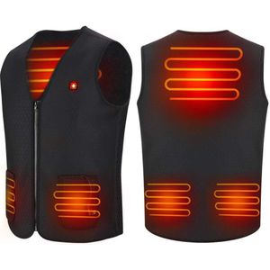 Verwarmde Elektrische Vest Warmer Gilet Mannen/Vrouwen Wasbaar Verwarmde Kleding Fietsen Vest Verwarming Jas Voor Motorfiets Vissen Camping