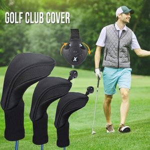 Golf Club Head Covers Set 3 Stuks Lange Hals Nylon Mesh 1 3 5 Fairway Wood Driver Headcovers Verwisselbare Geen. Tag Fits All Hout