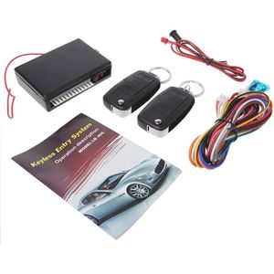 Universele 1 Set Auto Alarm Systeem Auto DC 12V Afstandsbediening Centrale Kit Deurvergrendeling Keyless Entry Systeem Alarm