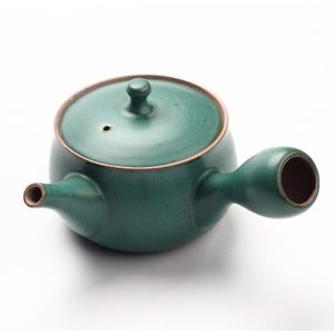 Handgemaakte Steengoed Theepot Oven Gebakken Retro Side Handvat Pot Keramische Kung Fu Thee Set Thee Apparaat Enkele Theepot Ceramicteapot