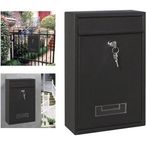 Mailbox Muur Gemonteerde Anti-Roest Post Mail Regendicht Afsluitbare Mail Box 2 Sleutels Gate Decoratieve Suggestie Doos