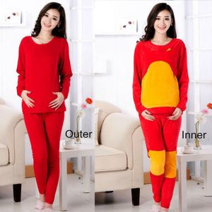 Winter Moederschap Nachtkleding Pyjama Pyjama Set Vrouwen Borstvoeding Kleding voor Zwangerschap Zwangere Vrouwen Verpleging Kleding Set