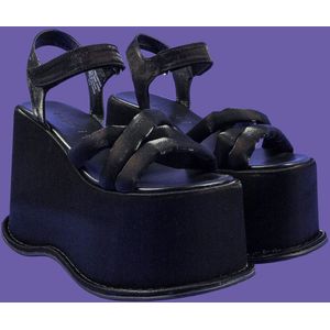 Doratasia Zomer Sandalen Haak Lus Wiggen Open Teen Platform Schoenen Hoge Hakken Comfort Casual Mode Punk Goth Comfy Ins